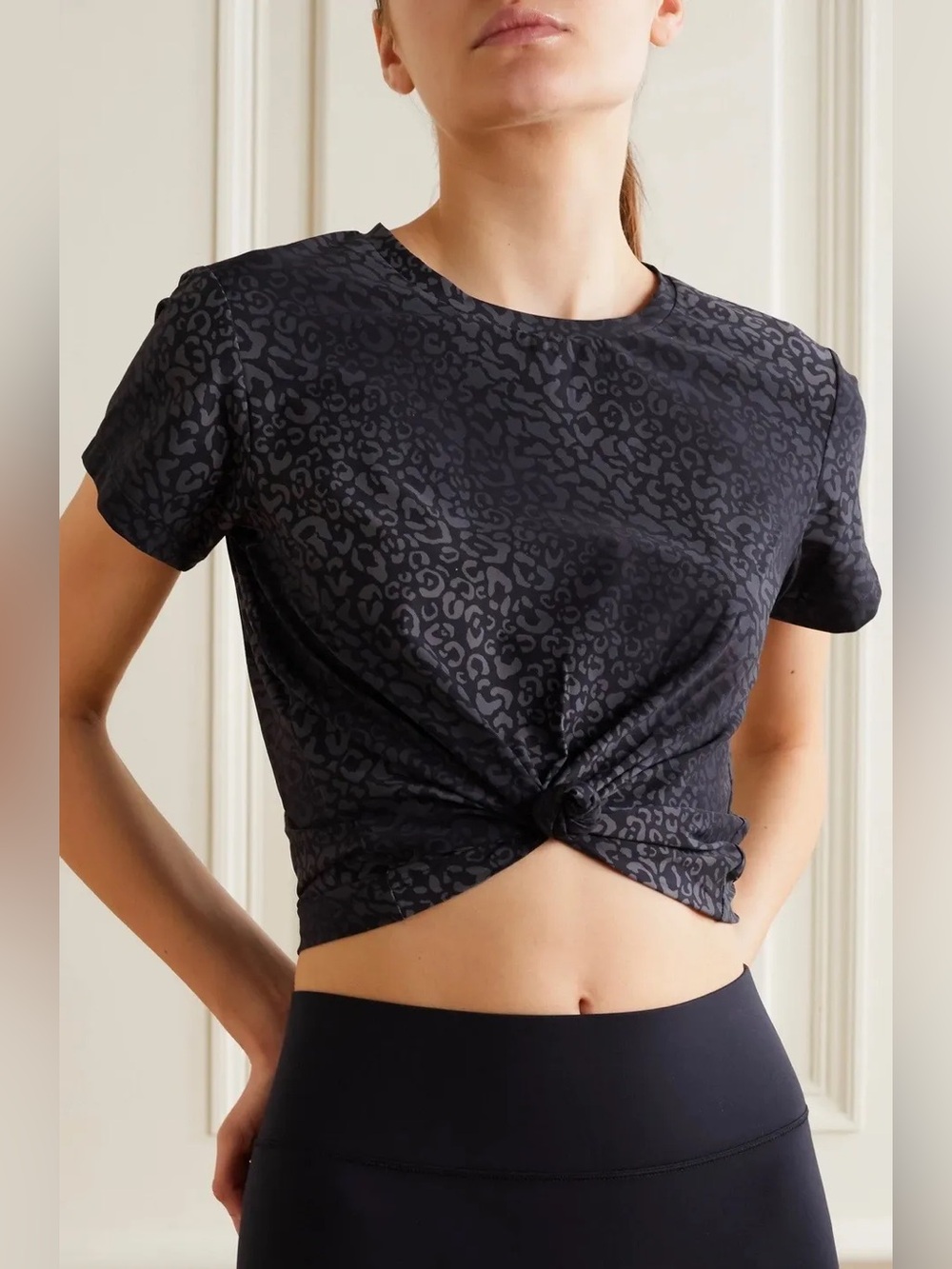 All Access Leopard Print Athletic Tee